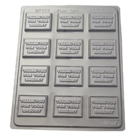 Thank You For You Enquiry Chocolate Mould - Thick 1.5mm