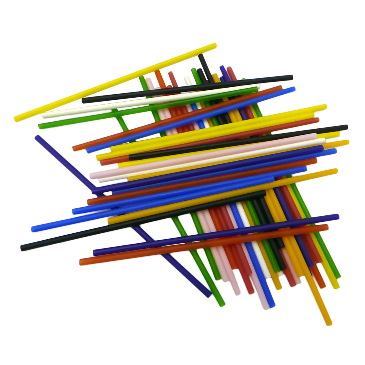 Home Style Chocolates Lollipop Sticks Mixed Colours Long 150mm 50 Pack