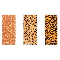 Animal Print Bags 12.5 x 27.5cm 10pcs