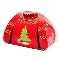 Red With Xmas Tree Sweater Treat Box  10.5cm