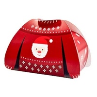 red Santa  Sweater Treat Box  10.5cm