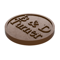 Personalised Wedding Chocolate Mould - Round