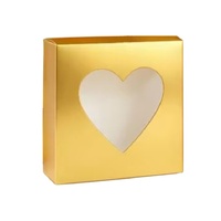 Gold Heart Window Box Single