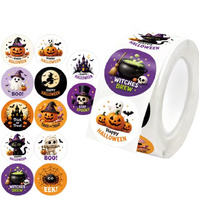 Halloween Stickers 500 Per Roll 