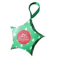 Hanging Tree Treat Box - Merry Christmas White Trees