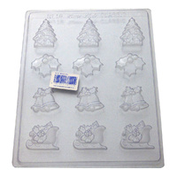 Bells & Holly Chocolate Mould - Standard 0.6mm