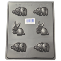 Pigs & Rabbits Chocolate Mould - Standard 0.6mm