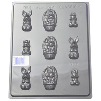 Small Rabbits Chocolate Mould - Standard 0.6mm
