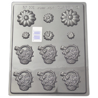 Daisy Basket Chocolate Mould - Thick 1.5mm