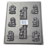 Christmas Teddy Bears Chocolate Mould - Thick 1.5mm