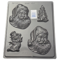 Happy Santa Chocolate Mould - Standard 0.6mm