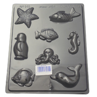 Sea Creatures Chocolate Mould - Thick 1.5mm