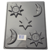Sun Moon Star Chocolate Mould - Thick 1.5mm