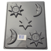 Sun Moon Star Chocolate / Craft Mould