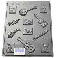 Musical Instruments Chocolate Mould - Thick 1.5mm