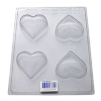 Deep Hearts Chocolate / Craft Mould - Thick 1.5mm