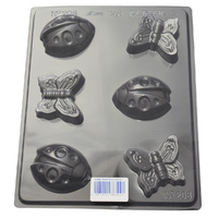 Butterflies & Ladybirds Chocolate / Craft Mould - Thick 1.5mm