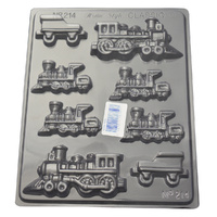 Trains Chocolate Mould - Thick 1.5mm