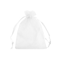 White Organza Bags 8x10cm 10 Pack