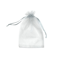 Silver Organza Bags 10x15cm 10 Pack