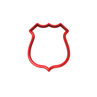 Large Badge Fondant / Cookie Cutter