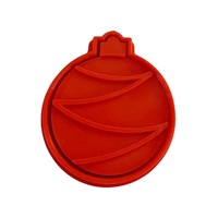 Xmas Bauble Lines  Fondant / Cookie Cutter & Stamp 4.5cm