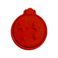 Xmas Bauble With Stars Fondant / Cookie Cutter & Stamp
