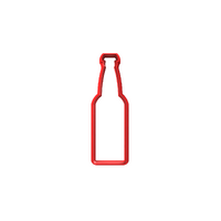 Beer Bottle Fondant / Cookie Cutter