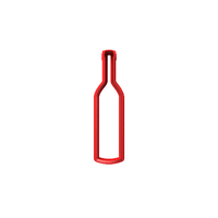 Wine Bottle Fondant / Cookie Cutter 12cm