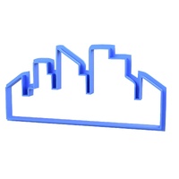 City Skyline Fondant / Cookie Cutter