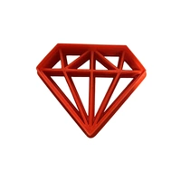 Diamond Imprint Fondant / Cookie Cutter 10cm