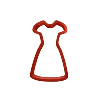 Short sleeved Dress Fondant / Cookie Cutter 10cm