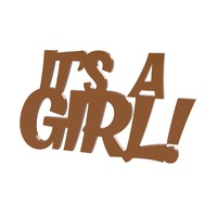 Its A Girl Fondant Cutter 10.3cm