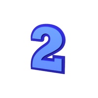 Number 2 Cookie/Fondant Cutter 2pc Set