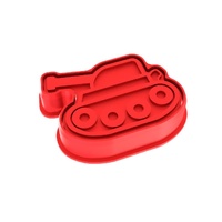Tank Fondant / Cookie Cutter & Stamp