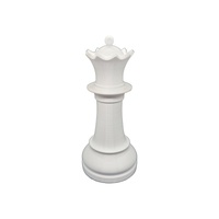 White Chess Piece Queen Decoration Topper