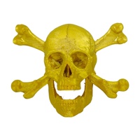 Gold Skull Decoration 7.9cm