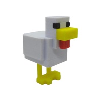 3D Minecraft Chicken Decoration 