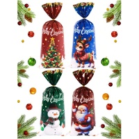 Xmas Tree-Santa-Snowman-Reindeer Cellophane Bag 12.5 x 27.5cm 10pcs