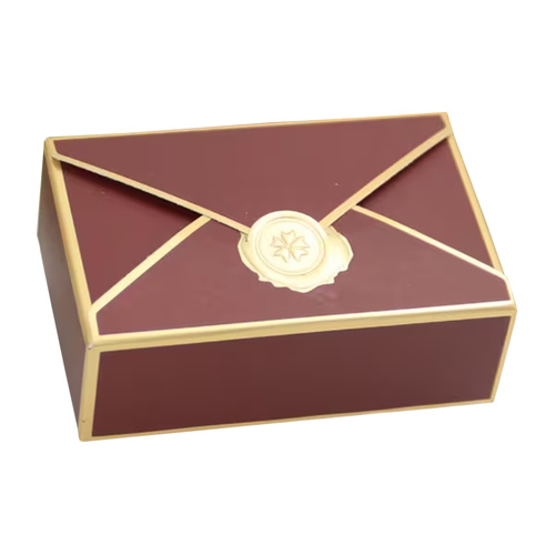 Maroon Gold Seal Candy Box 