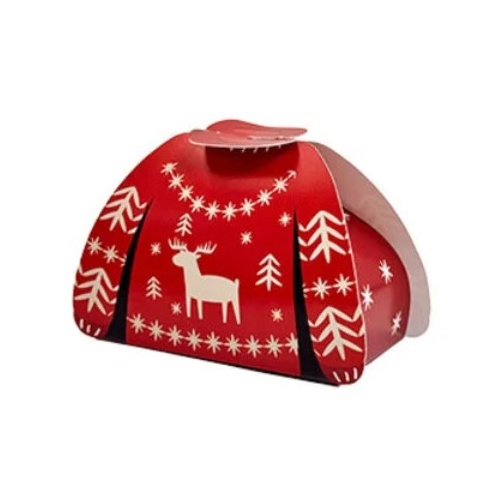 Red & White Sweater Treat Box  10.5cm