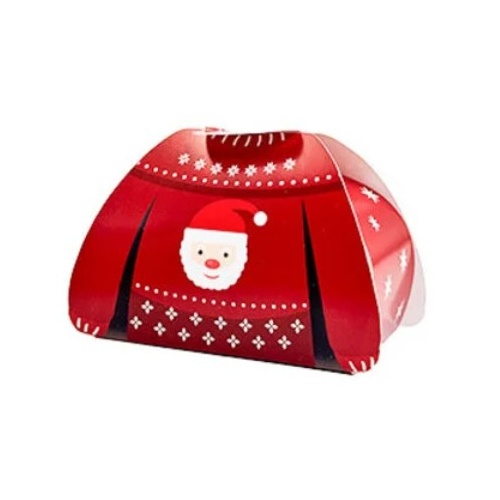 red Santa  Sweater Treat Box  10.5cm