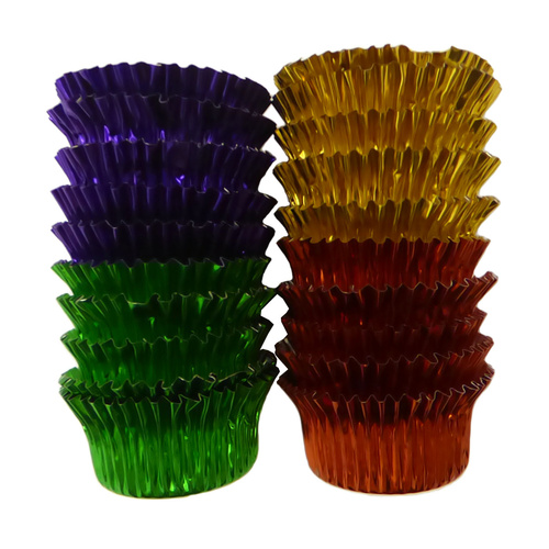 Mini Candy Foil Cups Mixed Colours - 20 Pack