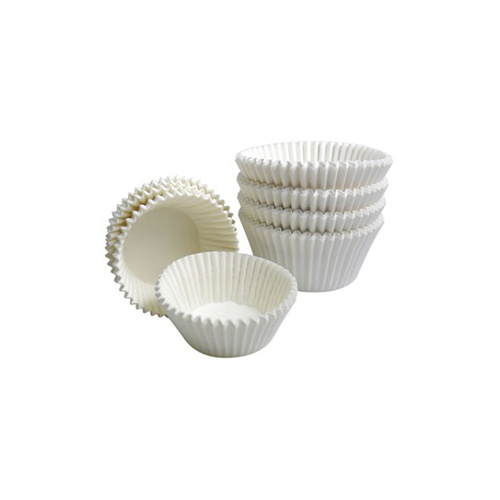 Candy Paper Truffle Cups White - 100 Pack