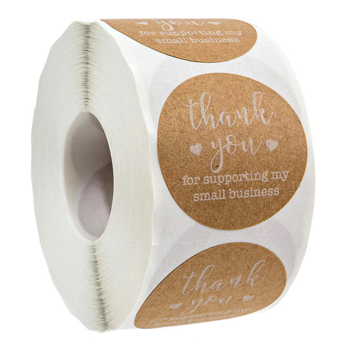 Thank you For Supporting my Small Business  Stickers 500 Per Roll