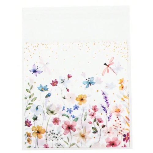 Self Adhesive Wild Flowers Bags 10 x 13cm 20pcs