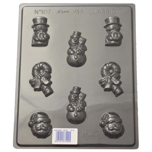 Small Christmas Figures Chocolate / Craft Mould