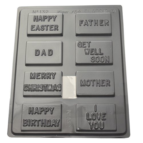 Assorted Messages Chocolate / Craft Mould