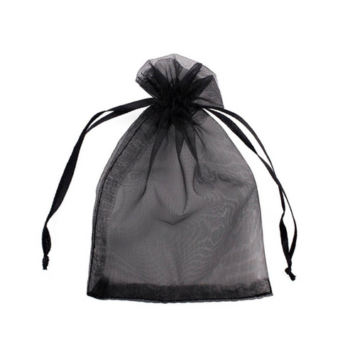 Black Organza Bags 8x10cm 10 Pack