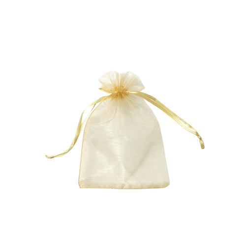 Gold Organza Bags 8x10cm 10 Pack